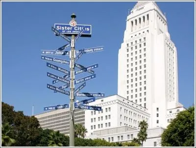 Laquelle de ces villes n'est pas jumele  Los Angeles ?