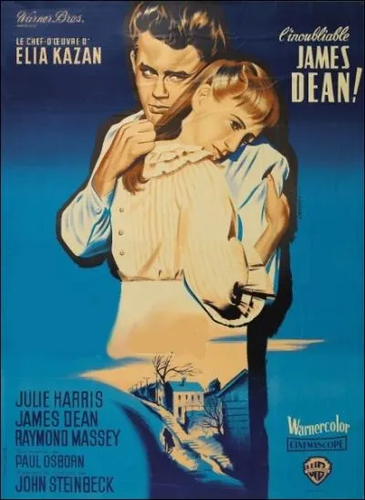 Film amricain d'Elia Kazan de 1955 avec James Dean, Julie Harris, Raymond Massey