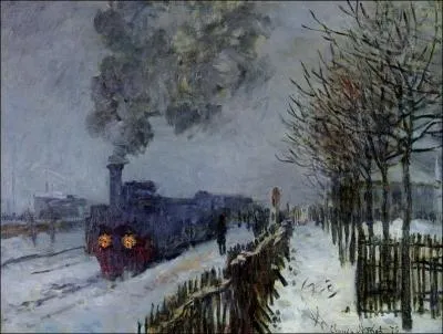 Qui a peint  Train dans la neige  ?