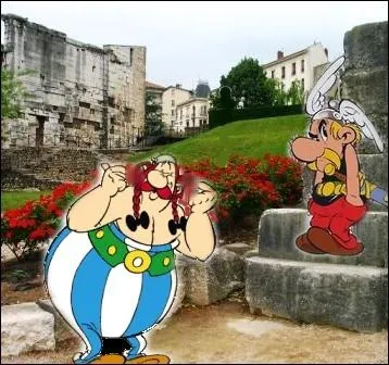 Enfin, repos bien mrit dans le jardin archologique de Cyble en Isre... .