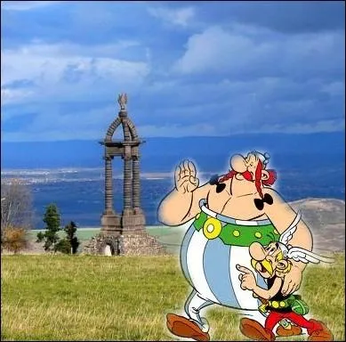 Les voici ici sur le lieu d'une bataille des Arvernes contre les lgions romaines de Jules Csar :