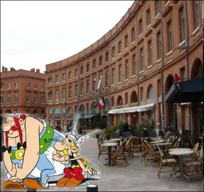 Petite pause de nos vaillants gaulois dans la ville rose :