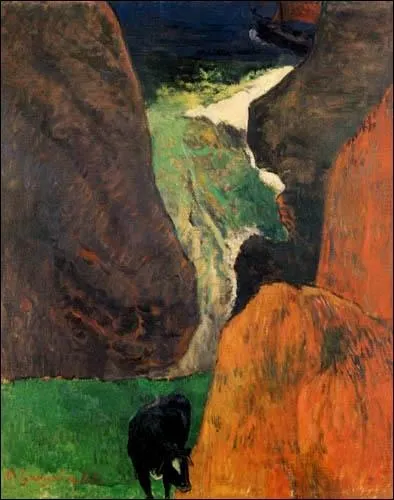 Qui a peint Une vache entre les falaises ?
