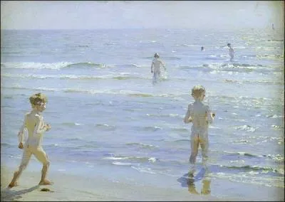 Enfants au bord de l'eau