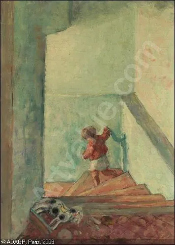 Qui a peint Enfant dans un escalier ?