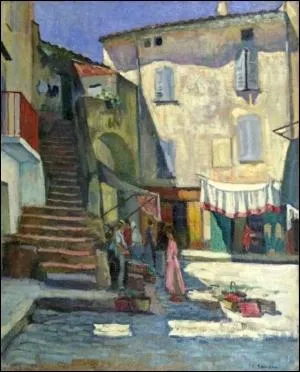 Qui a peint La place aux herbes  Saint Tropez ?