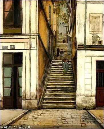 Qui a peint Escalier du passage Cottin ?