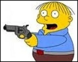 Ralph joue avec un pistolet charg... Evaluez le niveau de dangerosit.