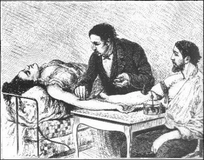 Autrefois, on utilisait le sang des animaux pour transfuser les humains.