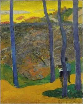 Qui a peint Les arbres bleus ?