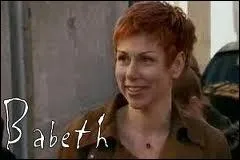 Dans la vraie vie, Babeth Nebout, se nomme...