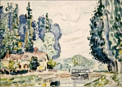 Qui a peint Les peupliers bleus ?