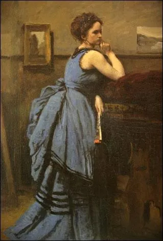 Qui a peint la dame en bleu ?