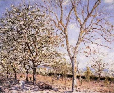 Qui a peint Eclosion de fleurs blanches ?