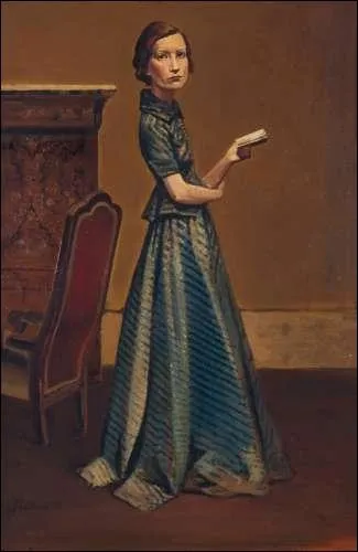 Qui a peint Portrait de femme en robe bleue ?