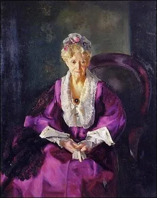 Mrs T. en soie violette, 1919