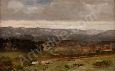 Quel peintre de l'cole de Barbizon est l'auteur de la toile  Le chemin de terre sous un ciel nuageux  ?