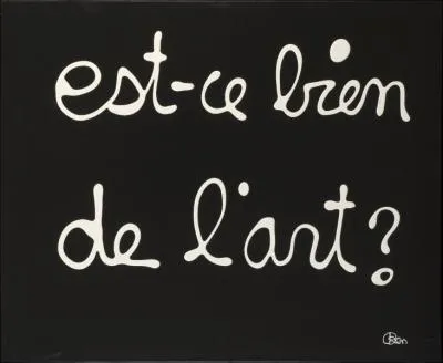 Qui crit sur des toiles noires, en blanc ?