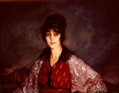 Portrait de Lola avec une robe  fleurs blanches