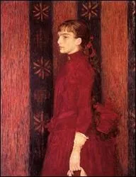 Portrait d'une jeune fille en rouge, 1886-88