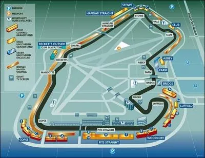 Où se déroule le Grand Prix de Formule 1 de Grande-Bretagne ?