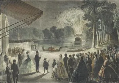 Pour quelle occasion l'empereur Napolon III a-t-il organis un grand feu d'artifice  Fontainebleau ?