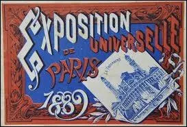 Quel est le monument qui fut construit pour l'Exposition universelle de 1889 ?