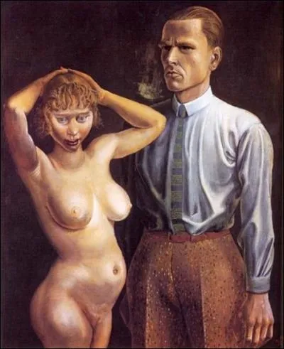 Est-ce Balthus qui a peint cet autoportrait avec Modle ?