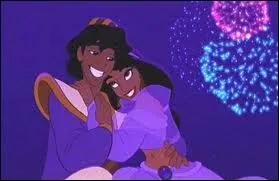 Comment s'appelle la princesse qui accompagne Aladdin ?