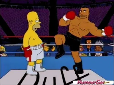 Comment s'appelle ce champion poids lourd qui va massacrer Homer ?