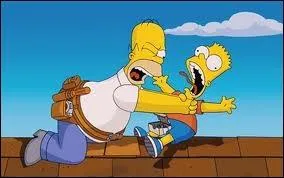 En gnral, quelle phrase Homer prononce-t-il quand il trangle Bart ?