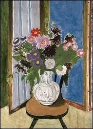 Hestia a beaucoup d'amis peintres, j'ai du mal  reconnatre celui qui arrive avec ce superbe bouquet de fleurs, vous allez m'aider, qui est-ce ?