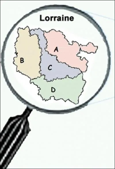 A quel dpartement de la Lorraine correspond la lettre C ?