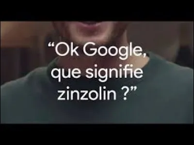 Que signifie ''zinzolin'' ?