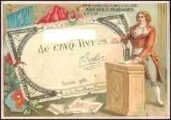Il est le papier-monnaie mis sous la rvolution gag sur les biens nationaux.