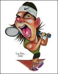 Star espagnole du tennis...