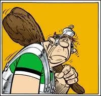 Savancosinus, lgionnaire romain  l'air idiot, est un adepte de la guerre psychologique. On le trouve dans l'album ?