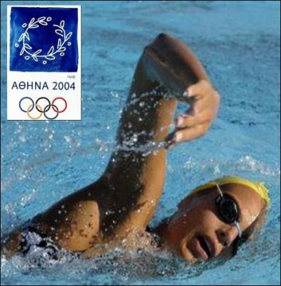 Dans quelle épreuve de natation Laure Manaudou décroche-t-elle le titre olympique, lors des jeux d'Athènes en 2004 ?