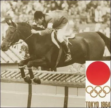 Lors des jeux de Tokyo en 1964, avec quelle monture Pierre Jonquires d'Oriola remporte-t-il la finale du saut d'obstacles en quitation ?