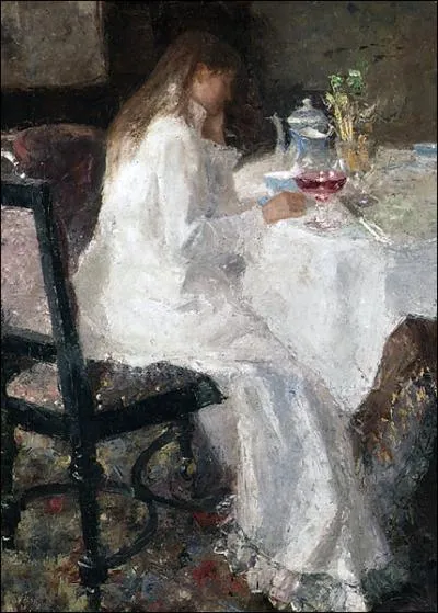 Dame en blanc, 1886