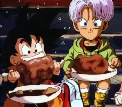 Trunks et Sangoten adorent manger.