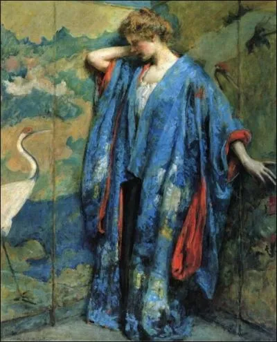 Femme en kimono bleu, 1910
