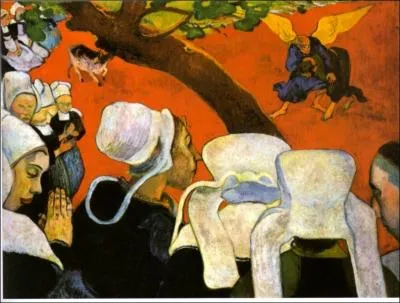 Est-ce Gauguin qui a peint La lutte de Jacob avec l'ange ?