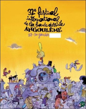 De quelle anne date cette affiche du Festival d'Angoulme ?