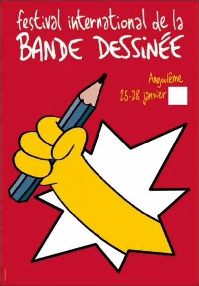 De quelle ann�e date cette affiche du Festival d'Angoul�me ?