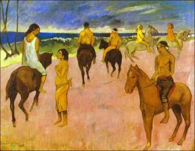 Est-ce Gauguin qui a peint Cavaliers sur la plage ?