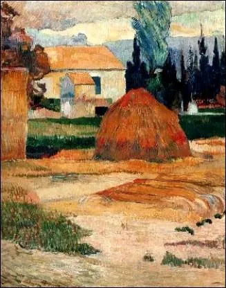 Est-ce Gauguin qui a peint Grange dans les environs d'Arles ?
