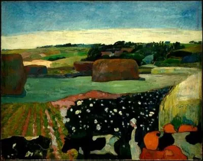 Est-ce Gauguin qui a peint Les meules de foin en Bretagne ?