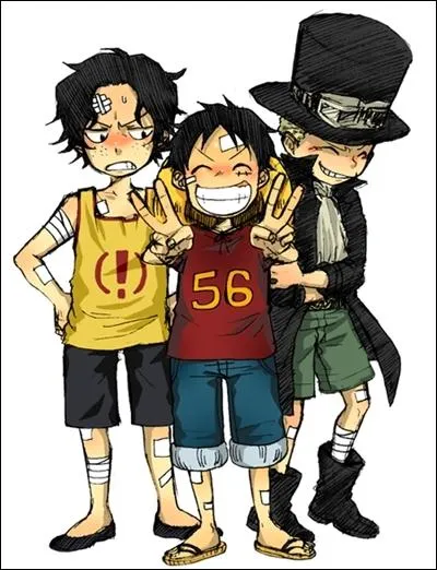 Avec qui Luffy passe-t-il son enfance ?