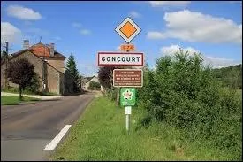 Dans quel dpartement se situe le village de Goncourt ?
